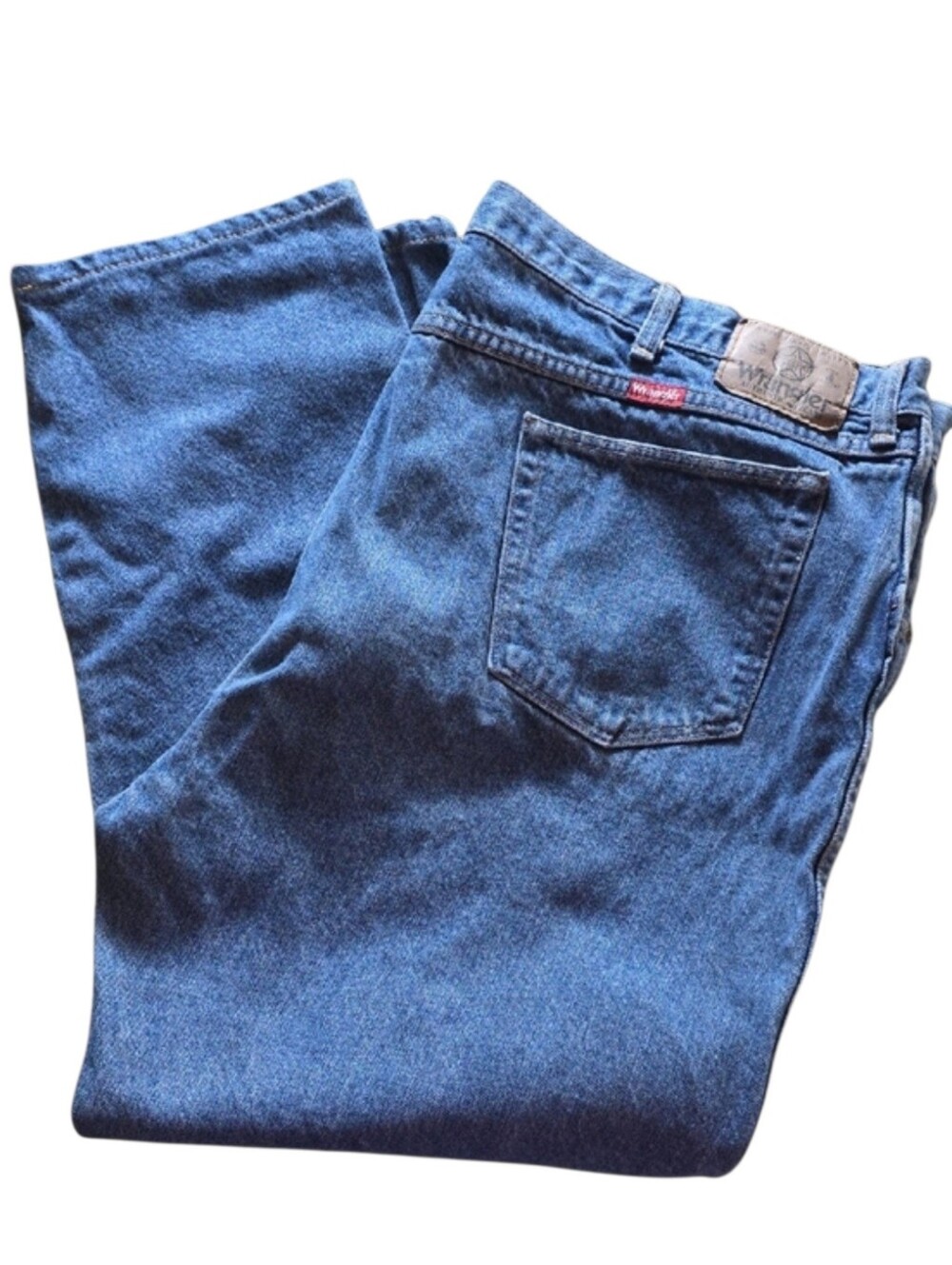 Wrangler Men’s Blue Relaxed Fit Denim Jeans